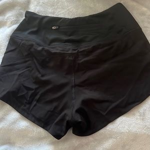Black High Waist Athletic Shorts
